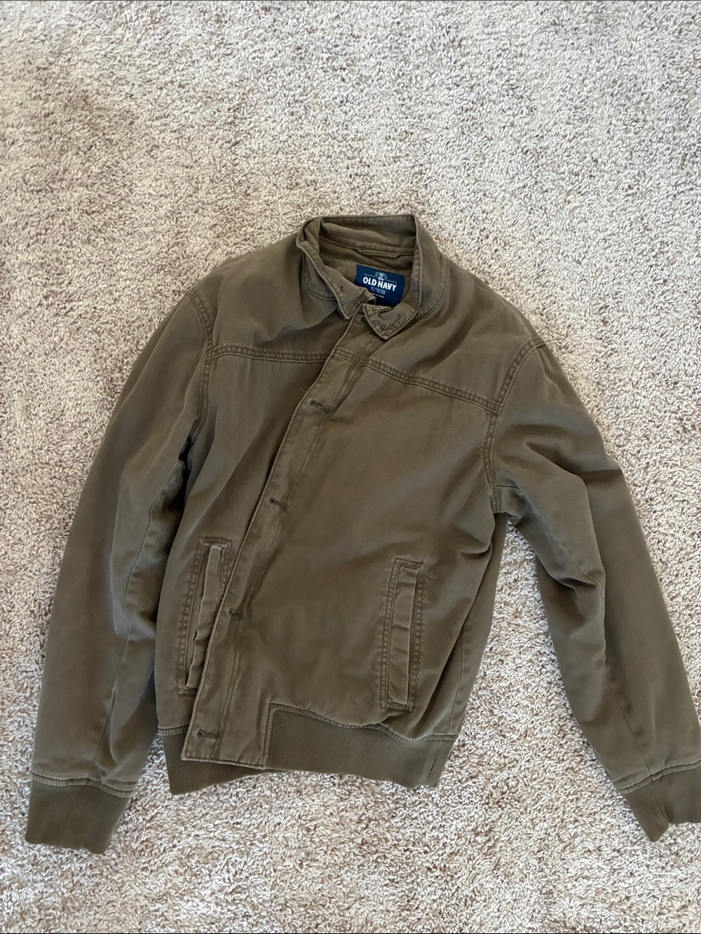Old Navy Men's Olive Bomber Jacket